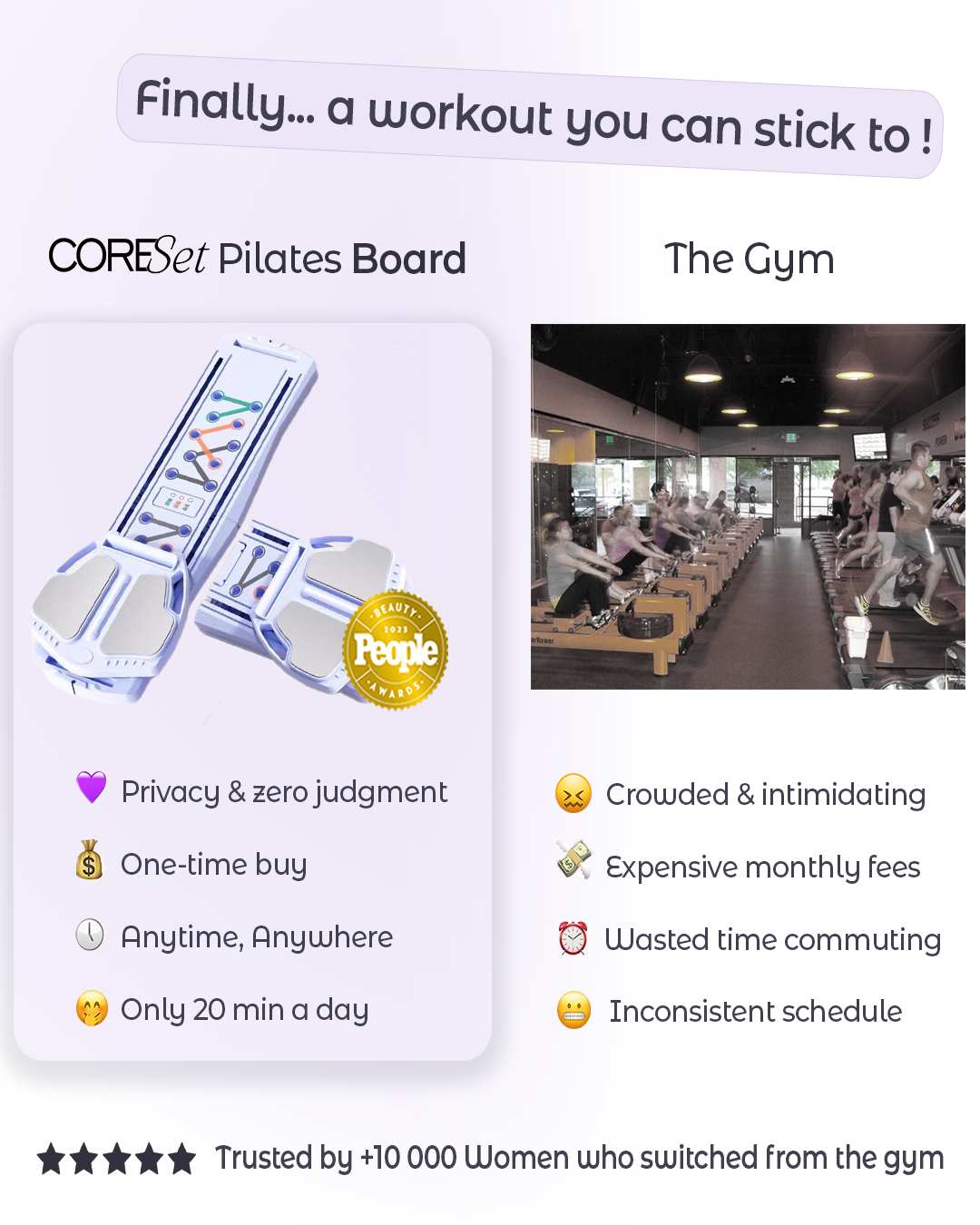 Gentle movement you'll actually stick to.